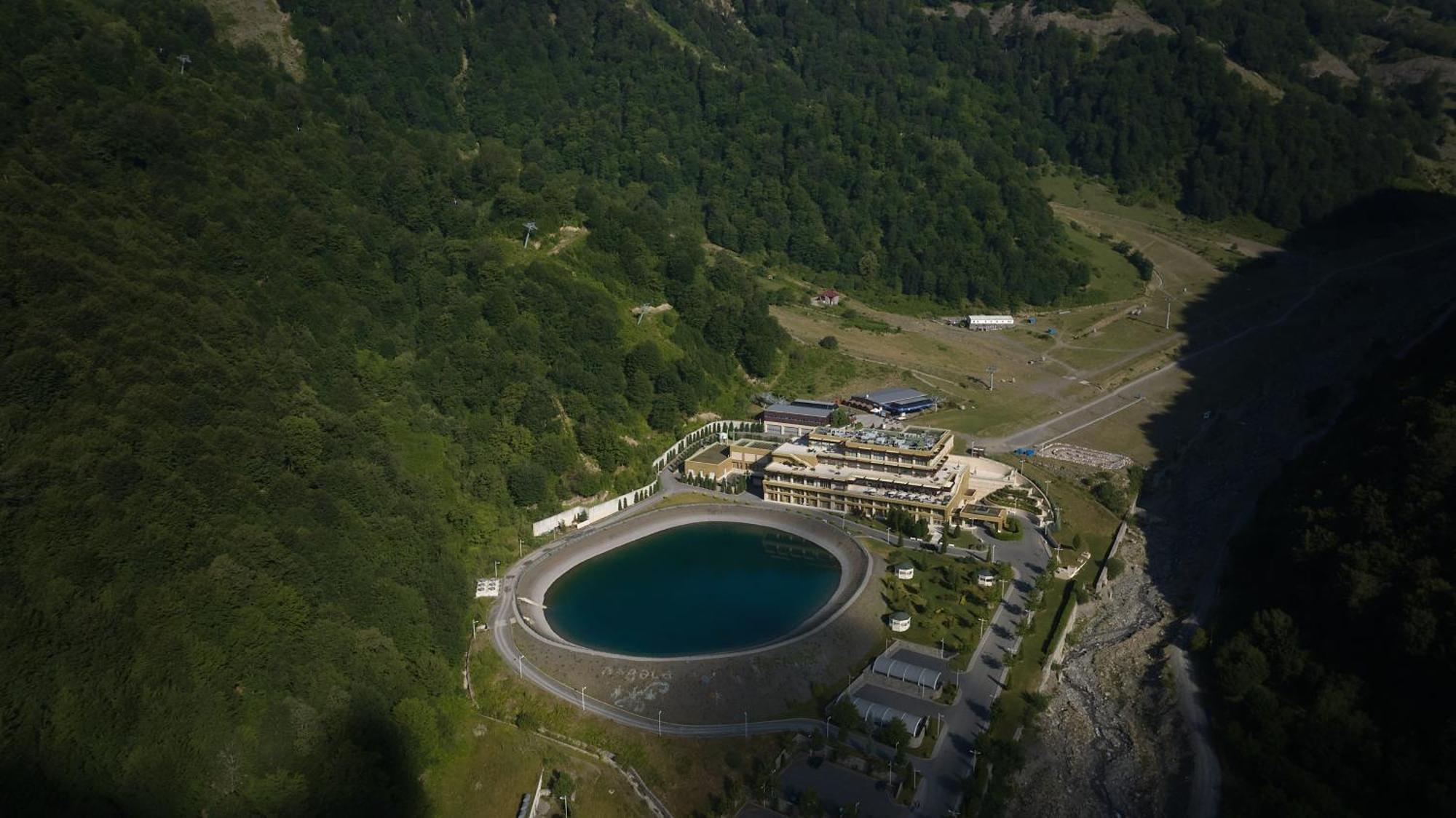 Qafqaz Tufandag Mountain Resort Hotel Gabala Esterno foto Aerial view